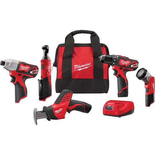 M12 5-Tool Combo Kit, Lithium-Ion, 12 V Chandler Sales
