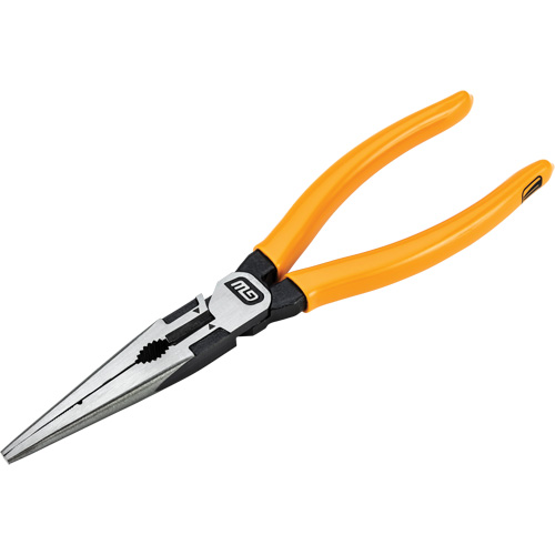 Pitbull Dipped Handle Long Nose Pliers, 8" L Chandler Sales