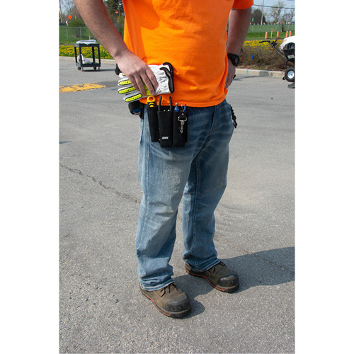 Lineman's Tool Pouch, Multiple Tool Holder, Leather, 3 Pockets Chandler Sales