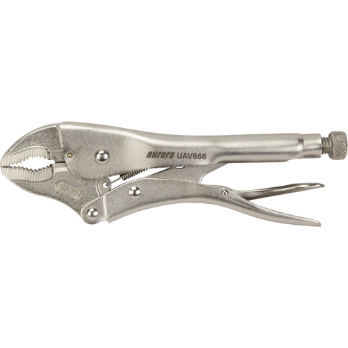 Locking Pliers with Wire Cutter, 10" Length, Curved Jaw Chandler Sales