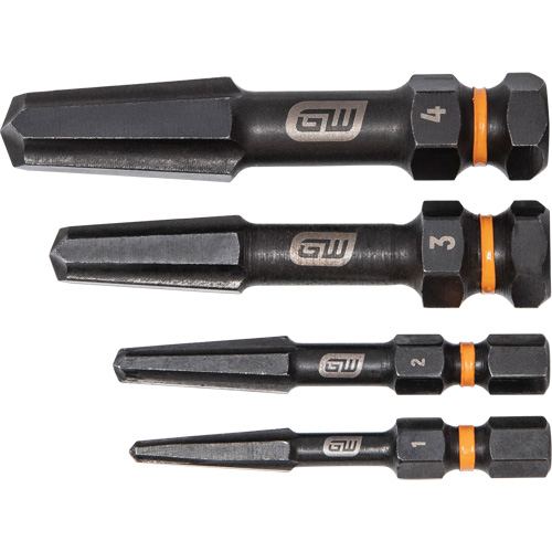Bolt Biter Screw Extractor Set, High Speed Steel, 4 Pieces Chandler Sales