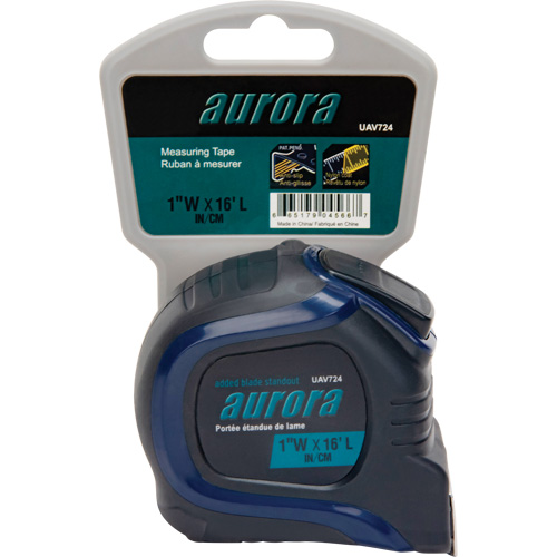 Ruban &agrave; mesurer, 1" x 16', Marques de goujon Imp&eacute;rial & m&eacute;trique Chandler Sales