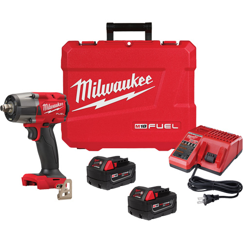M18 Fuel Mid-Torque Impact Wrench with Friction Ring Kit, 18 V, 1/2" Socket Chandler Sales