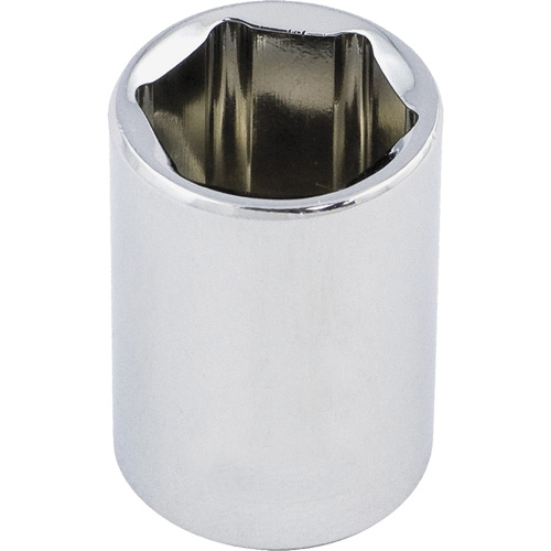 Regular Chrome Socket, 1/2", 3/8" Drive, 6 Points Chandler Sales