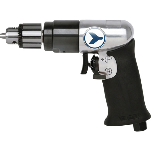 AD38VSRK Variable Speed Air Drill, 6 CFM, 1/4" NPT, 82 dBA, 3/8" Chuck, Keyed Chandler Sales