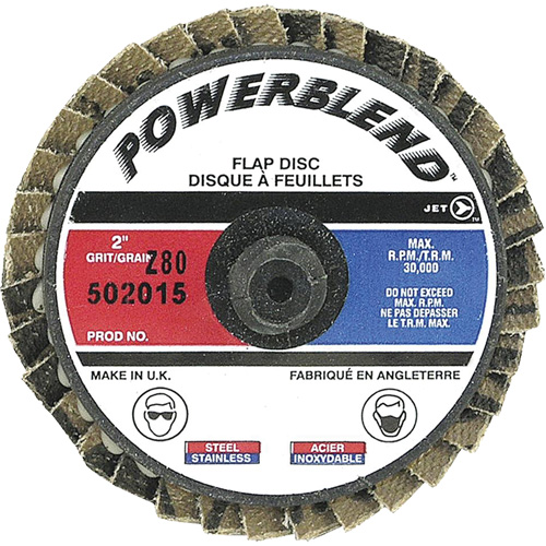 PowerBlend Roll-On Flap Disc, 2" x Type R, Z80 Grit Chandler Sales