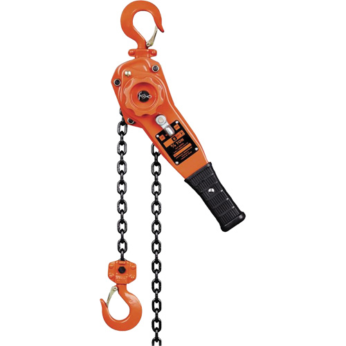 KLP Series Lever Chain Hoists, 5' Lift, 1500 lbs. (0.75 tons) Capacity, Steel Chain Chandler Sales