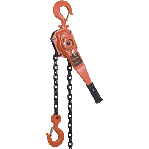 KLP-300-10 KLP Series Lever Chain Hoists, 10' Lift, 6000 lbs. (3 tons) Capacity, Steel Chain Chandler Sales