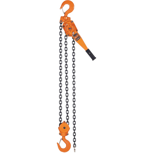 KLP-600L-5 KLP Series Lever Chain Hoists, 5' Lift, 12000 lbs. (6 tons) Capacity, Steel Chain Chandler Sales