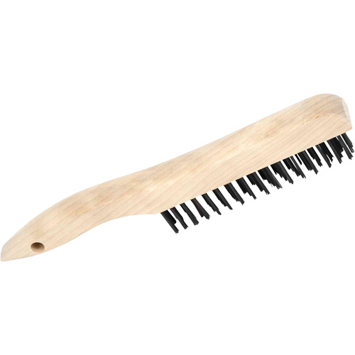 4SH Hand Scratch Brushes, Carbon Steel, 4 x 16 Wire Rows, 10" Long Chandler Sales