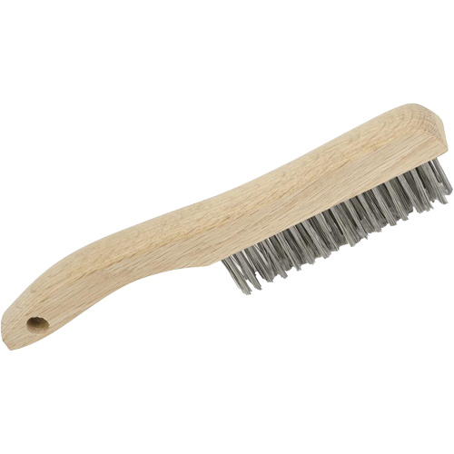 4SHSS Brosse &agrave; r&eacute;curer manuelle, Acier inoxydable, 4 x 16 rangs de fils, Longueur 10" Chandler Sales