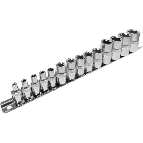 SS314TS  Standard External Socket Sets, Torx&reg;, 1/2"/1/4"/3/8" Drive, 14 Pcs Chandler Sales