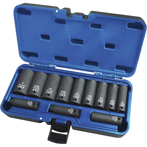 PS1238D Sockets - Sets, 12 Pcs, Impact, 3/8" Drive Size, Deep Chandler Sales