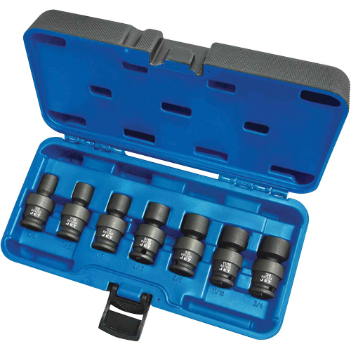 Universal Socket Sets, 7 Pcs, Impact, 3/8" Drive Size Chandler Sales