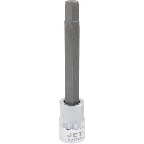 Extra-Long Bit Sockets, Hex, 8 mm x 4" L, 3/8" Drive Chandler Sales