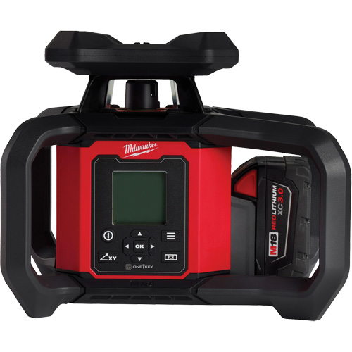 M18 Red Exterior Dual Slope Rotary Laser Level Kit with Receiver & Remote, 4000' (1219.2 m) Chandler Sales