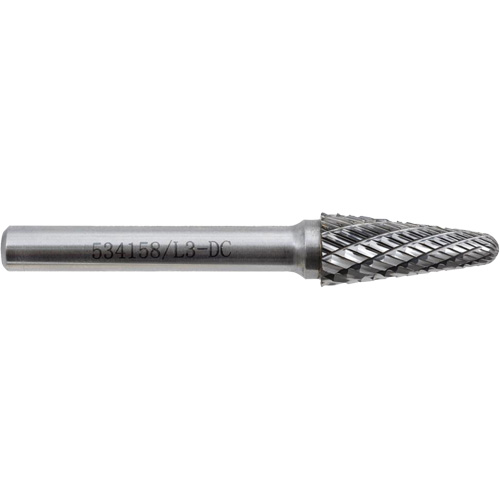 L3-DC Fraise conique 9 JET-KUT (embout rayon), 3/8" dia. Chandler Sales