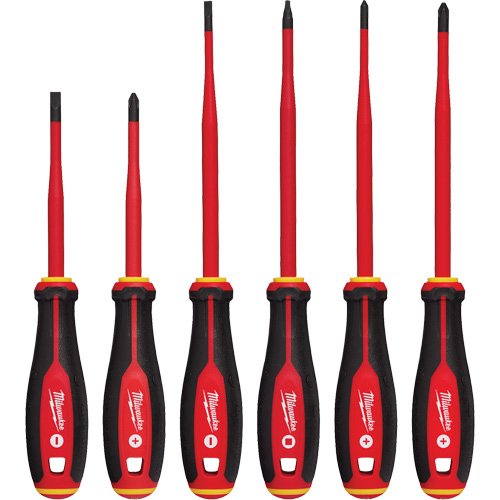 Insulated Slim Tip Screwdriver Set, 6 Pcs., Magnetic Chandler Sales