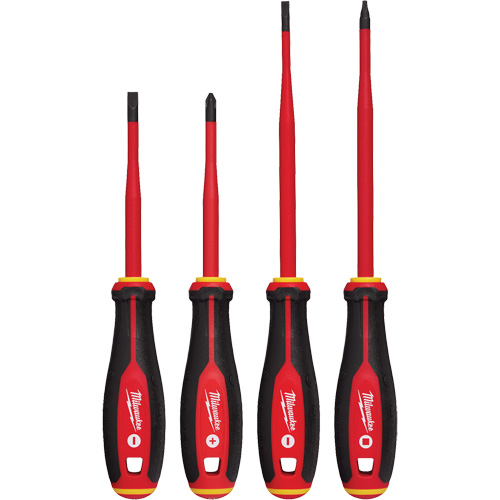 Insulated Slim Tip Screwdriver Set, 4 Pcs., Magnetic Chandler Sales