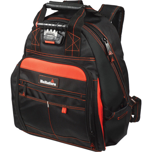 Sac &agrave; dos &agrave; outils &eacute;clair&eacute;, Noir/Rouge, Balistique/Polyester Chandler Sales