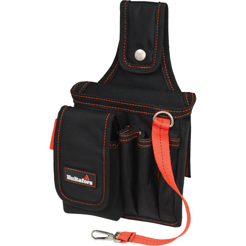 Small Technician's Pouch, Ballistic Polyester, Black/Red Chandler Sales