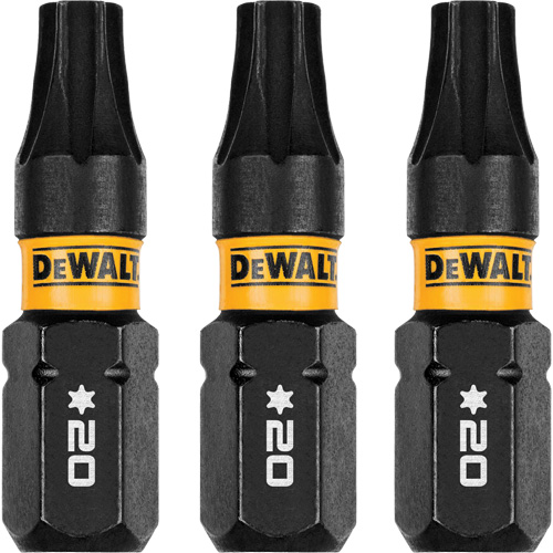3-Piece FLEXTORQ&reg; Impact Screwdriving Bits, Torx, T-20, 1/4" Drive Chandler Sales