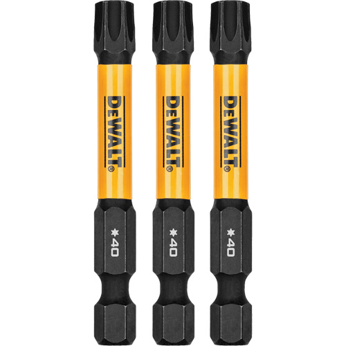 Forets pour tournevis &agrave; chocs FLEXTORQ 3 mcx, Torx, T-40, Prise 1/4" Chandler Sales