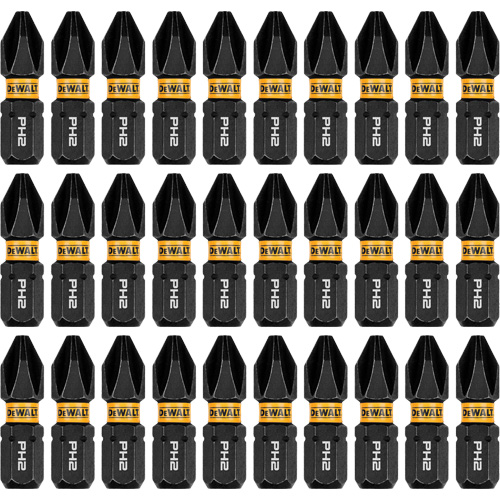 Jeu de forets &agrave; chocs FLEXTORQ 30 mcx, Phillips, #2, Prise 1/4" Chandler Sales