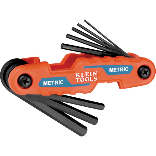 Compact Folding Hex Key Set, 8 Pcs., Metric Chandler Sales