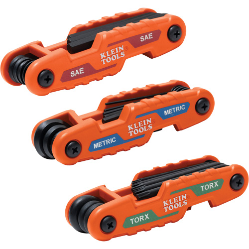 Compact Folding Hex Key Set, 25 Pcs., Metric & Imperial/Torx&reg; Chandler Sales