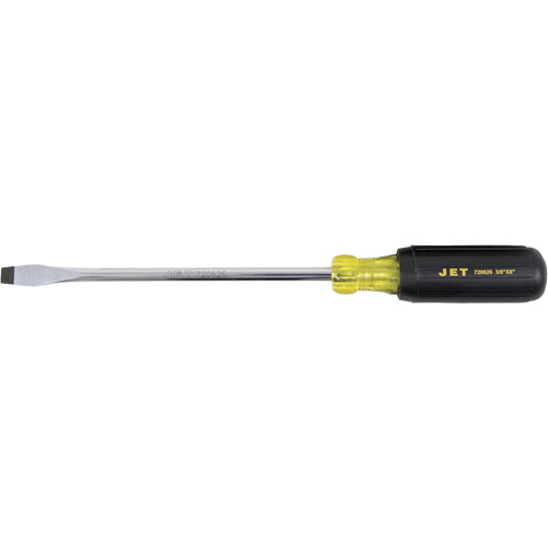 JKSS-8R Tournevis &agrave; fente, Tige de 3/8", Ronde, 8" lo, Prise en Coussin&eacute;e Chandler Sales