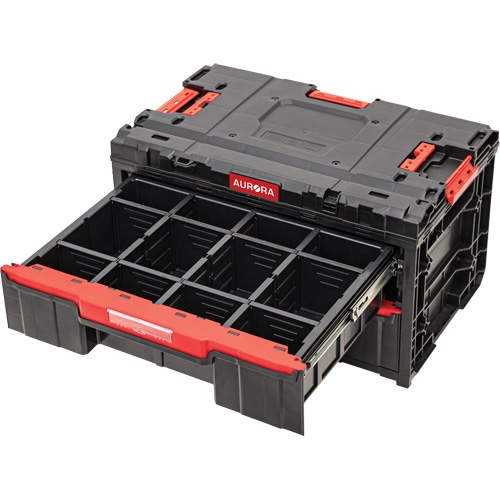 Arx&reg; 2-Drawer Toolbox, 23-1/10" x 15" x 13-2/5", Black Chandler Sales