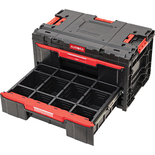 Arx&reg; 2-Drawer Toolbox, 23-1/10" x 15" x 13-2/5", Black Chandler Sales