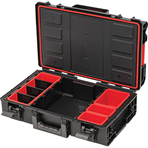 Arx Small Toolbox, 23" x 15" x 7-1/2", Black Chandler Sales