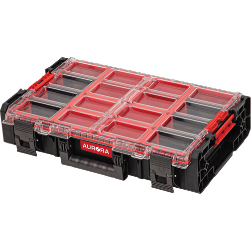 Arx&reg; 2X-Large Organizer with Bins, 23" x 15-1/5" x 6-4/5", Black Chandler Sales