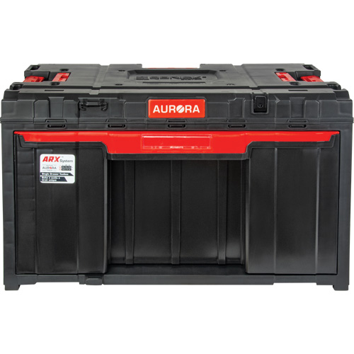 Arx&reg; Single Drawer Toolbox, 11-1/5" W x 18-3/10" D x 9-1/10" H, Black/Red Chandler Sales