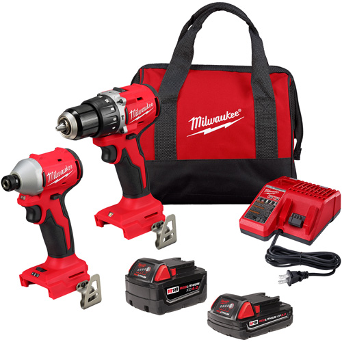 Ensemble combin&eacute; de deux outils compact sans balai, Lithium-ion, 18 V Chandler Sales