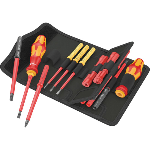 Jeu de tournevis isol&eacute;s pour vis fendues, 1000 V, 18 Mcx Chandler Sales