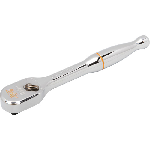 120XP Full Polish Chrome Teardrop Ratchet, 1/4" Drive, Ergonomic Handle Chandler Sales