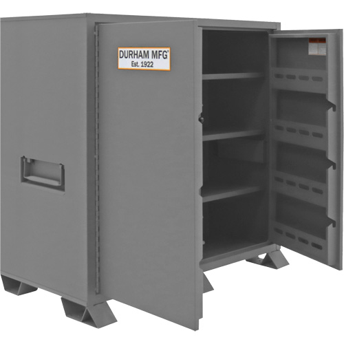 Jobsite Storage Cabinet, Steel, 59 Cubic Feet, Grey Chandler Sales