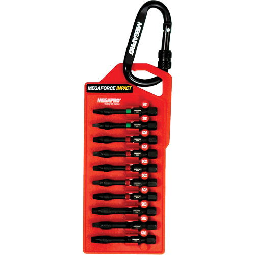 Impact Bit Set, 10 Pcs., Square Chandler Sales