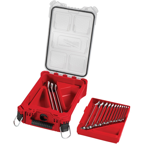 SAE Wrench Set with PackOut Compact Organizer, Combination, 15 Pieces, Imperial Chandler Sales