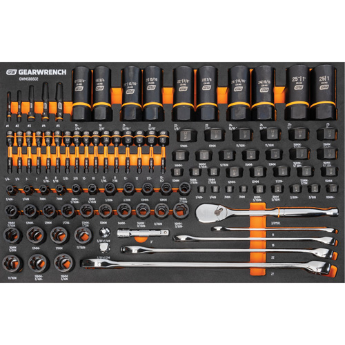 Jeu d'outils pour m&eacute;canicien Bolt Biter dans un plateau de rangement en mousse 97 mcx Chandler Sales