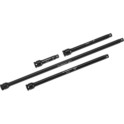 Drive Impact Extension Set, 3/8" Drive, Manganese Phosphate Finish, 4 Pcs Chandler Sales