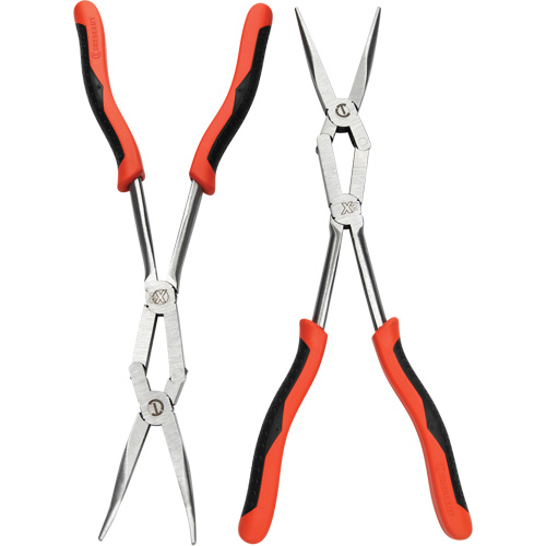 X2 Straight and Bent Long Nose Dual Material Plier Set, 2 Pieces Chandler Sales