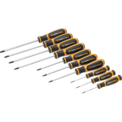 Torx&reg; Dual Material Screwdriver Set in Foam Storage Tray, 10 Pcs. Chandler Sales