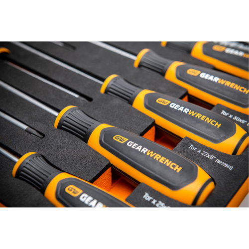 Torx&reg; Dual Material Screwdriver Set in Foam Storage Tray, 10 Pcs. Chandler Sales