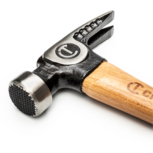 Milled-Face Framing Hammer, 22 oz., Wood Handle, 18" L Chandler Sales