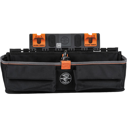 Bucket Work CentreS-Hook Large Pouch Module, Nylon, 3 Pockets, Black/Orange Chandler Sales
