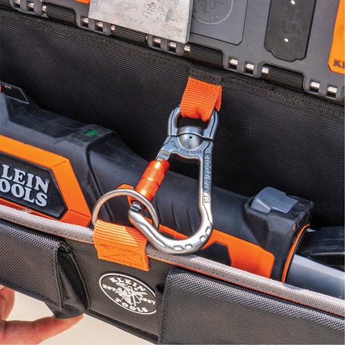 Bucket Work CentreS-Hook Large Pouch Module, Nylon, 3 Pockets, Black/Orange Chandler Sales